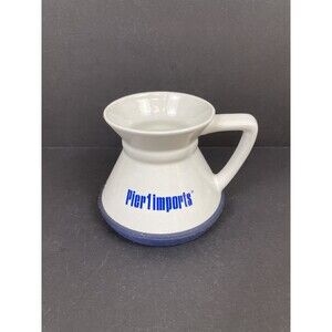 Ceramic PIER ONE IMPORTS No Spill coffee/tea cup with detatchable Rubber coaster